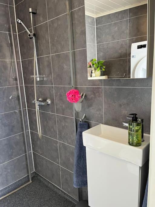 Idyllisk Lite Anneks Med Enestaende Uteplass Larvik Dış mekan fotoğraf