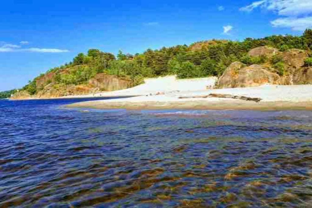 Idyllisk Lite Anneks Med Enestaende Uteplass Larvik Dış mekan fotoğraf